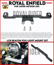 Fits Royal Enfield "LCB BEACON FOG LIGHT MOUNT SET" For Super Meteor 650 (for: Royal Enfield)