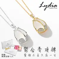 在飛比找momo購物網優惠-【Lydia】現貨 925純銀鬱金香項鍊 優雅天然玉髓吊墜 