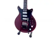 Miniature Guitar BRIAN MAY - RED SPECIAL with free stand. Queen