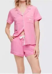 Peter Alexander Womens Pink Bamboo Classic PJ Set Size Medium RRP$129.00