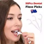 50Pcs Resealable Dental Floss Picks Zip Lock Bag 1st Care AU STOCK NEW