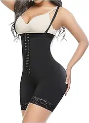 AYTDNEHGK High Abdominal Board Post Surgery Strapless Figure Corrector Tummy Control Waist Body Shapewear(Black,6XL)