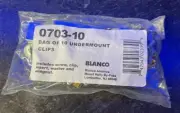 Blanco 0703-10 Bag of 10 Undermount Sink Installation Clips - Fast Free Shipping