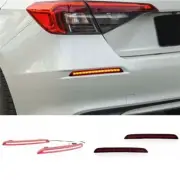 For Honda Civic 11th 2022-2023 2pcs Led Rear Streamer Fog Light Lamp Brake light (for: Honda Civic)