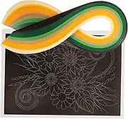 SHINEOFI 1 Set DIY Handcraft Quilling Paper Strips Kit Designs Strips for Flower Decoration for Home Decor and Crafting Projects