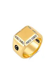Crislu Men's Signet Ring