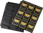 Dragon Shield 9-Pocked Side-Load Binder Pages w/Black Backing ATM10311