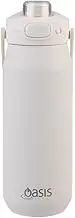 Oasis Ceramic Lined Stainless Steel Triple Wall Insulated 'Capri' Drink Bottle with Quick Release Lid 750 ml - Alabaster