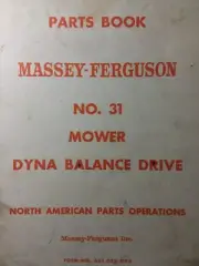 Massey Ferguson MF 31 Three-Point Tractor Implement Sickle Mower Parts Manual