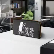 Funny cat quote Zipper Wallet, witty cat owner wallet, sarcastic cat wallet