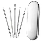 Blackhead Remover Pimple Comedone Extractor Tool Acne Removal Kit with Metal Box