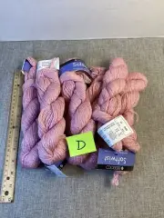 LOT D, New Wool Yarn, (8), Berroco Softwist, pearly Pink, Peru Wool Blend, #8