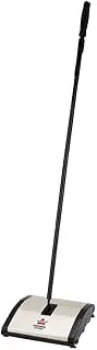 [Bissell] Natural Sweep Carpet and Floor Sweeper with Dual Rotating System and 2 Corner Edge Brushes, 92N0A, 4, Silver
