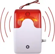 12 V 110 Db Wired Flashing Light Strobe Siren Sound Alarm Sound Light Alarm Flas