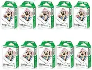Fujifilm Instax Mini Instant Color Film 10-Pack Credit Card Size High Quality