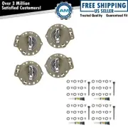 Door Handle & Bezel Kit Khaki & Chrome Front & Rear Set for 06-10 Jeep Commander (for: Jeep)