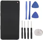 LCD Display Digitizer Assembly Screen, Screen Replacement with Frame, with Complete Repair Tools, for Galaxy S10, Serounderw4tg17ax83
