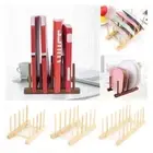 Table Dish Tray Kitchen Book Display Drying Cups Shelf Wooden Stand Rack
