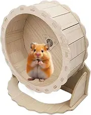 Small Hamster Wheel,Hamster Running Wheel | Quiet Wooden Enrichment Toys Small Pet Habitat Climbing Activities for Running Exercise Play Area Setup Meeting Chewing Needs