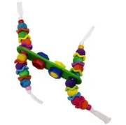 Super Bird Creations Wiggle Plank Footie Medium Bird Foot Toy, Parrot Foot Toy