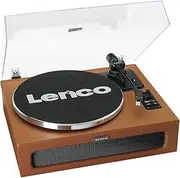 Lenco Turntable with Four Built-in Bluetooth Speakers, Brown