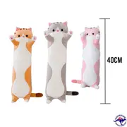40CM Cute Carton Cat Pillow Plushie Plush Soft Long Body Pillow Stuffed Animals Kawaii Plush Cat Doll