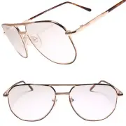 Gold Oversized Square Old School Vintage 80s Bifocal Reader 2.25 Reading Glasses