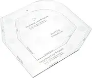 WEKAMOS Acrylic Bowl Cozy Pattern Template Small DIY Sewing Patchwork Ruler for Quilting and Craft Projects Durable and Easy to Use for Home Clothing Store