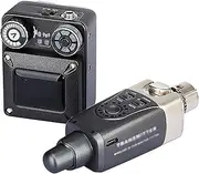 2.4G Stereo IEM System, Wireless in-Ear Monitor System with 6 Channel Design and Sampling Rate 24bit/48kHz, No Delay and >30m Transmission Distance, for Live Performance,Camera Record