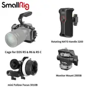 SmallRig EOS R5 & R6 Cage Kit w/ Two Handle+mini Follow Focus+Monitor Mount