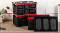 在飛比找Yahoo!奇摩拍賣優惠-30L 折疊收納箱 收納箱 可折疊收納箱 輕巧摺疊收納箱 收