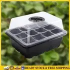 12 Holes Seed Grow Planter Box Greenhouse Garden Plant Seeding Tray (Black) *AU