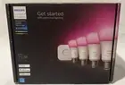 Philips Hue 75-Watt A19 Smart LED Color Changing Light Bulb (4 Bulbs & Bridge)