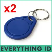 2 x NEW UID CHANGEABLE MF CLASSIC 1K S50 KEY FOB MAGIC PROXMARK3 IC 14443 14443A