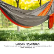 Hammock with Tie Rope Widened Hanging Swing for Indoor Outdoor Camping q2