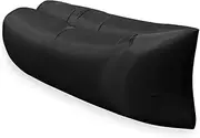 AIMALL Outdoor Inflatable Air Sofa Bed, 55x29.5 Inches Single Person Lazy Sofa for Camping, Beach, and Pool Lounger with Anti-Leak Double Air Chambers and Durable Oxford Fabric