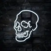 Skull Skeleton 17"x14" Neon Sign Lamp Light Bar Club Party Gift Collection EM