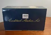 25 Piece Cocktail Shaker home or travel bartender Set Silver Stainless NIB New.
