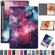 For Samsung Galaxy Tab S7 FE S8+ Plus 12.4" Flip Leather Smart Stand Case Cover