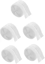 HOLIDYOYO 5 Rolls Strong Adhesive Fastener Strips Hook Loop Tape for Home Organization Office