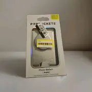 PopSockets Plant Leather PopWallet+ with PopGrip Cell Phone Grip Stand & MagSafe