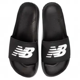 New Balance 男女款拖鞋 情侶百搭休閒鞋 基本款LOGO設計 黑 SMF200B1D Sneakers542