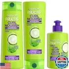 Garnier Fructis Curl Nourish Sulfate Free Moisturizing Shampoo, Conditioner +