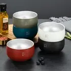 Stainless Steel Soup Bowl Japanese Food Container Double Layer Ramen Bowl Gift