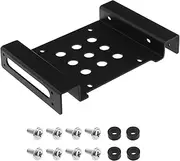 eMagTech 5.25 Inch to 2.5 Or 3.5 Inch Internal Hard Disk Drive Mounting Kit with Screws and Shock Absorption Rubber Washer Aluminum Hard Drive Mounting Brackets Black
