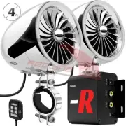 Waterproof Bluetooth Motorcycle Stereo Speaker Amplifier System MP3 FM Radio AUX