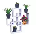 FixtureDisplays? Wall Mount Cube Set Intersecting Shelves White 10151