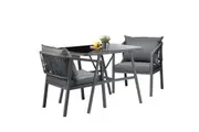 Livsip Outdoor Dining Setting Table Chairs Set