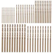 50Pcs Drillforce Tools M35 Drill Bit Set,Hss-Co Drill Set 1-3Mm,For9141