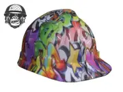 Custom Hydrographic Safty HardHat Mining Industrial NEW STYLE GRAFFITI MSA CAP